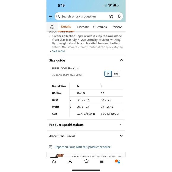 Enerbloom Light Green cropped short sleeve‎ athletic shirt - medium - NWT - Picture 7 of 8